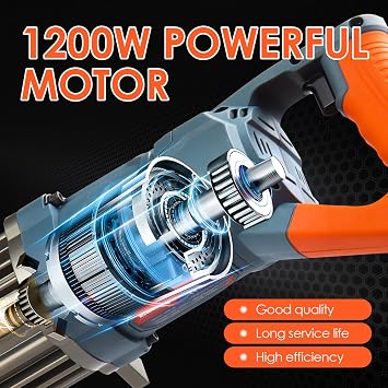 1 Electric Hydraulic Rebar Bender 3-4s Fast Bending HRB-25(Orange) | Portable Rebabr Bender,Bend 16-25mm #8 Rebar,110V/1200W,Bend Angles 0-130 Degree,Building Construction,Construction Job Sites