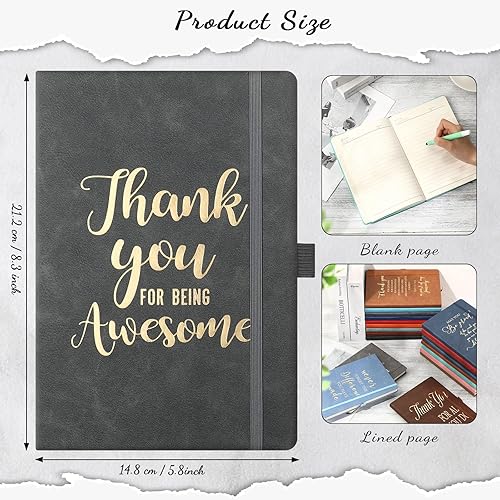 Miniatura 51 de 20 piezas de regalos de agradecimiento a los empleados para Navidad, diario de cuero de agradecimiento, regalo de equipo para compañeros de trabajo