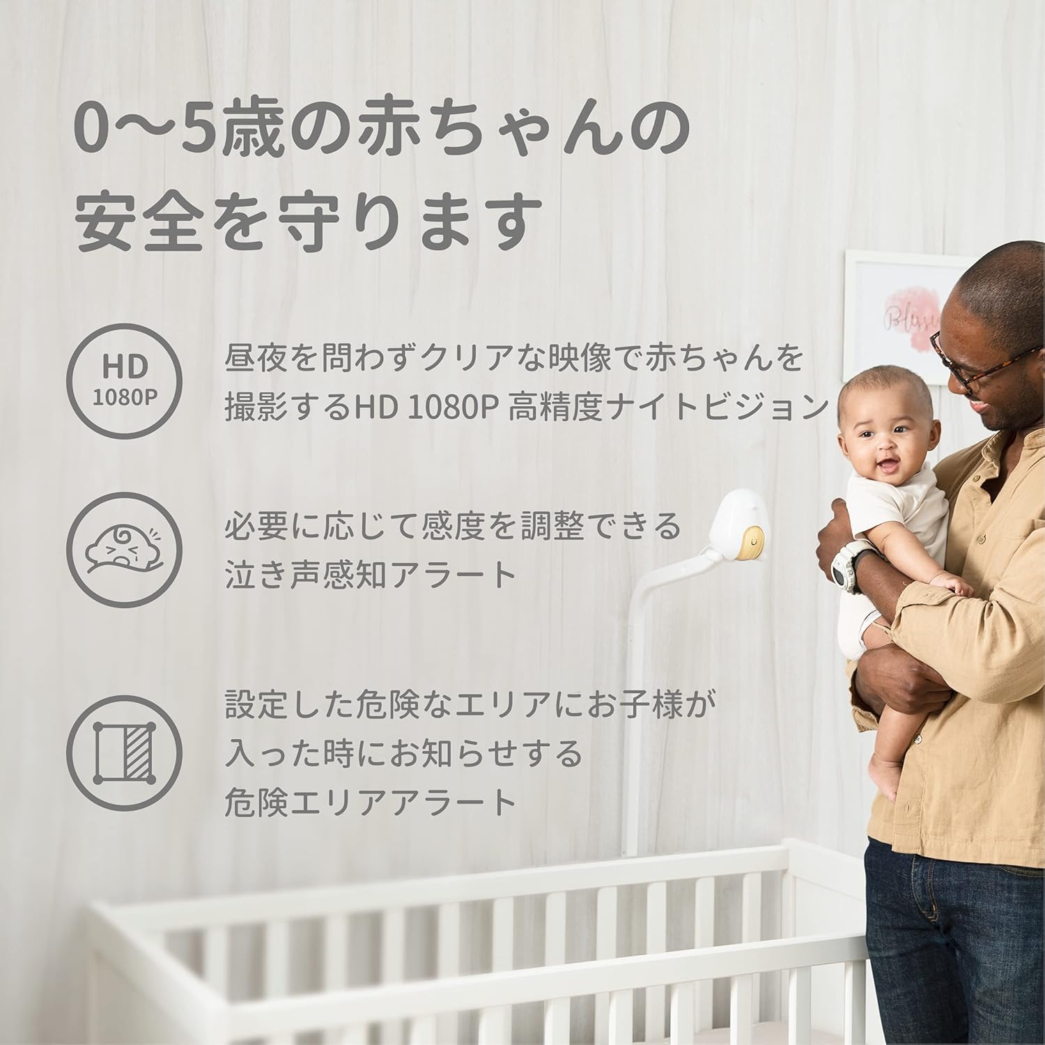 Amazon Co Jp Cubo Ai Plus スマートベビーモニター 赤ちゃん 見守りカメラ 睡眠 安全 顔認識 カバー防止 寝返り アラート 睡眠分析 危険エリア 泣き声 感知 自動フォトキャプチャ 1080p Hd ナイトビジョン 双方向音声通信 ホワイトノイズ 温度 湿度 センサー スマホ連動