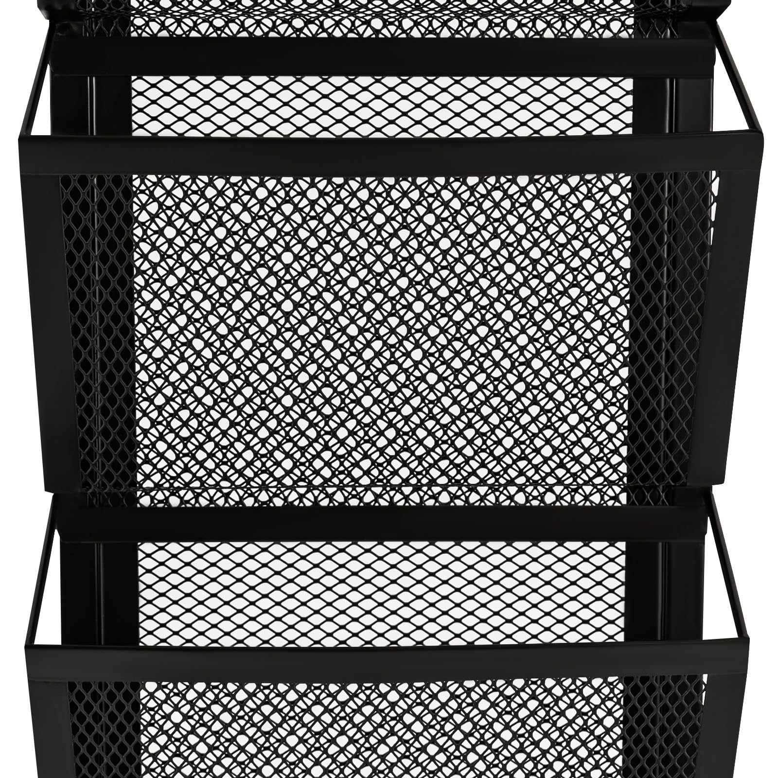 5 compartimentos de metal A4 para revistas de pared, archivos, documentos, organizador de revistas, dispensador de folletos, soporte de malla para archivos de pared, soporte de bolsillo
