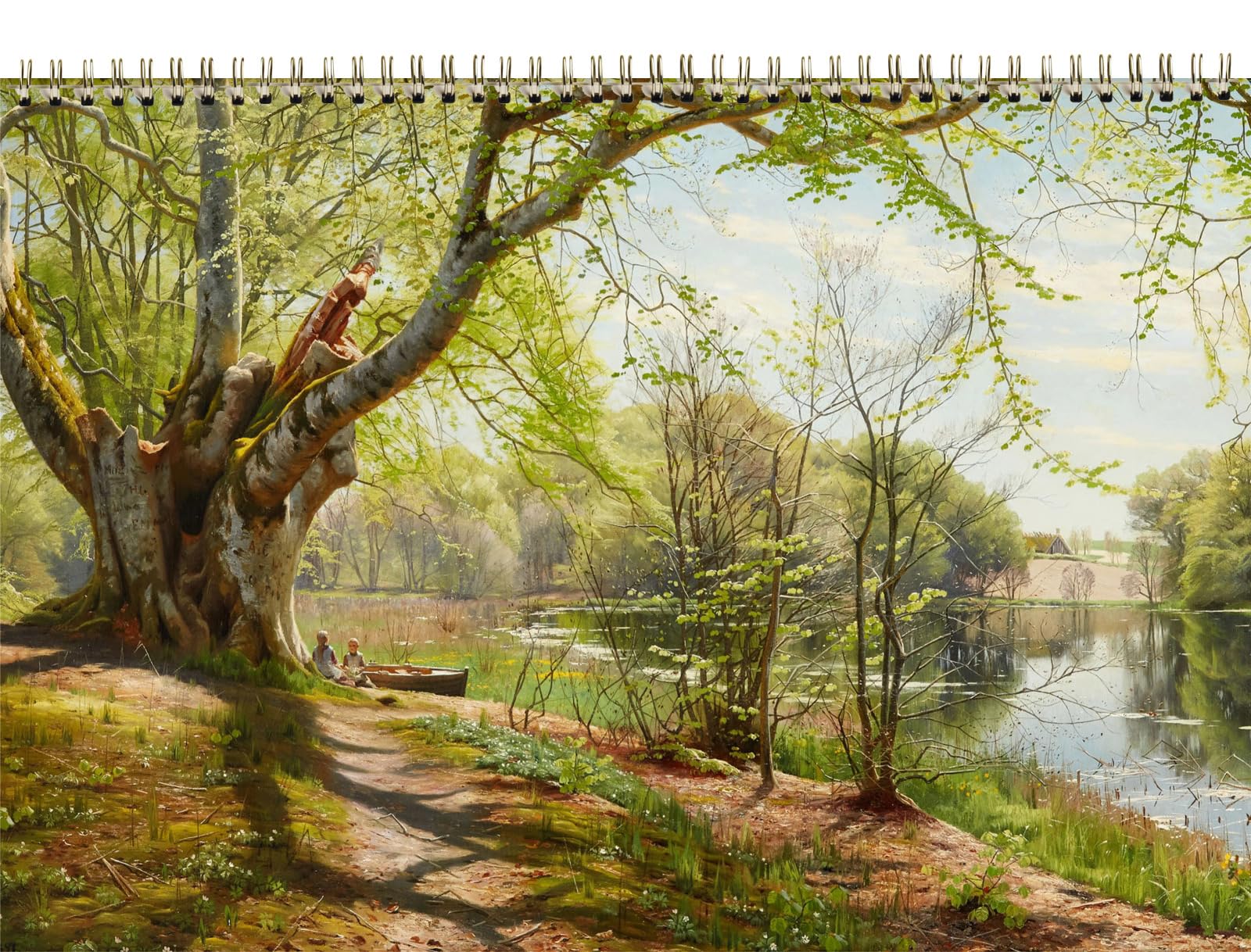 Wall Calendar 2026 [12 pages 8"x12"] Rural Winter Danish Landscapes Vintage Antique Museum Artistic Painting Europe Russia