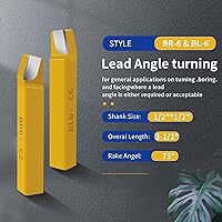 Vista 4 de Herramienta de corte con punta de carburo de 1/2 pulgada, herramientas de corte de torno de metal para torneado, taladrado y biselado