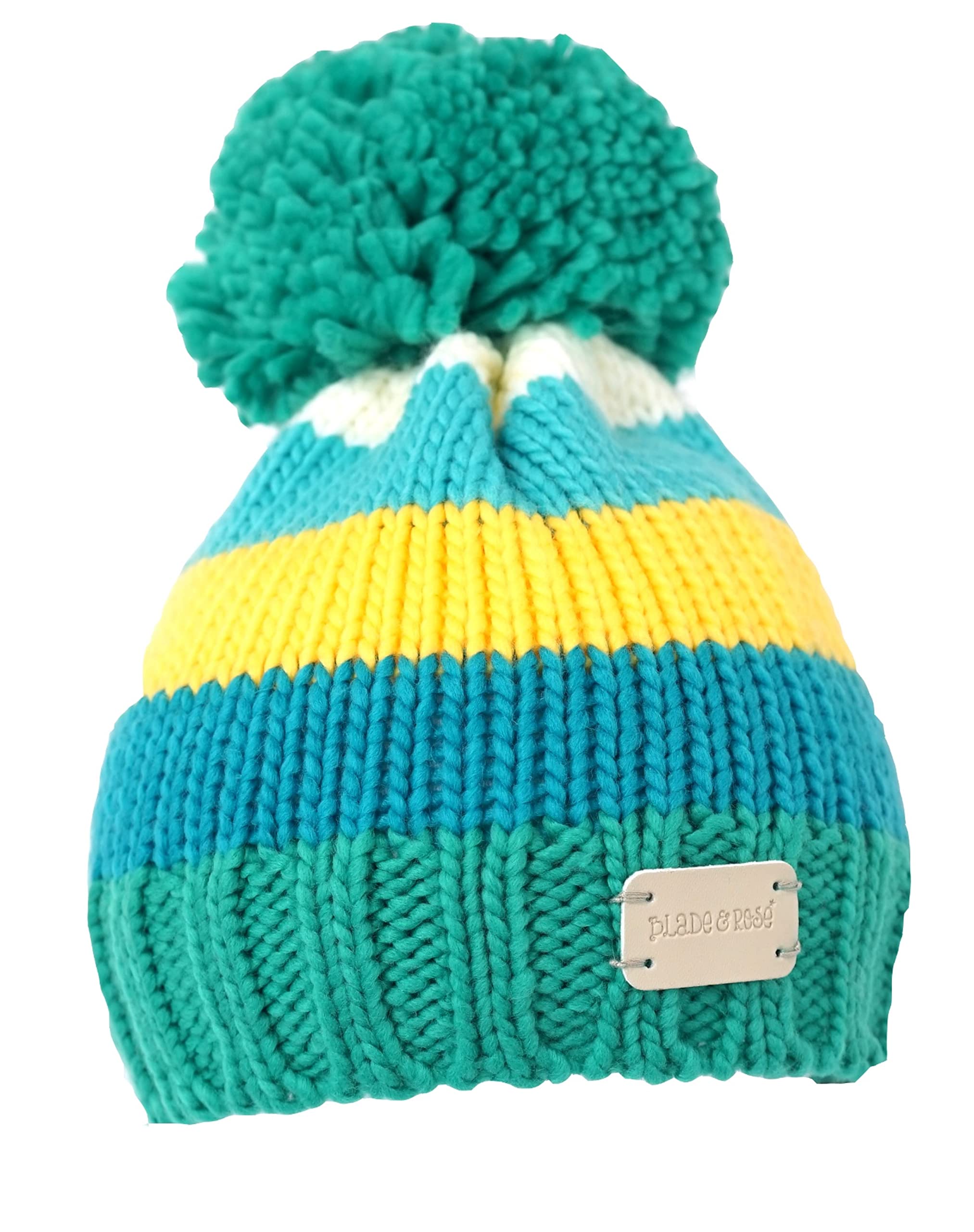 Toddler Striped Bobble Hat -