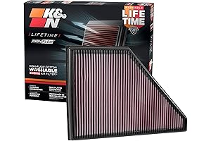 K&N Engine Air Filter: Reusable, Washable, Clean Every 75,000 Miles, Replacement Car...