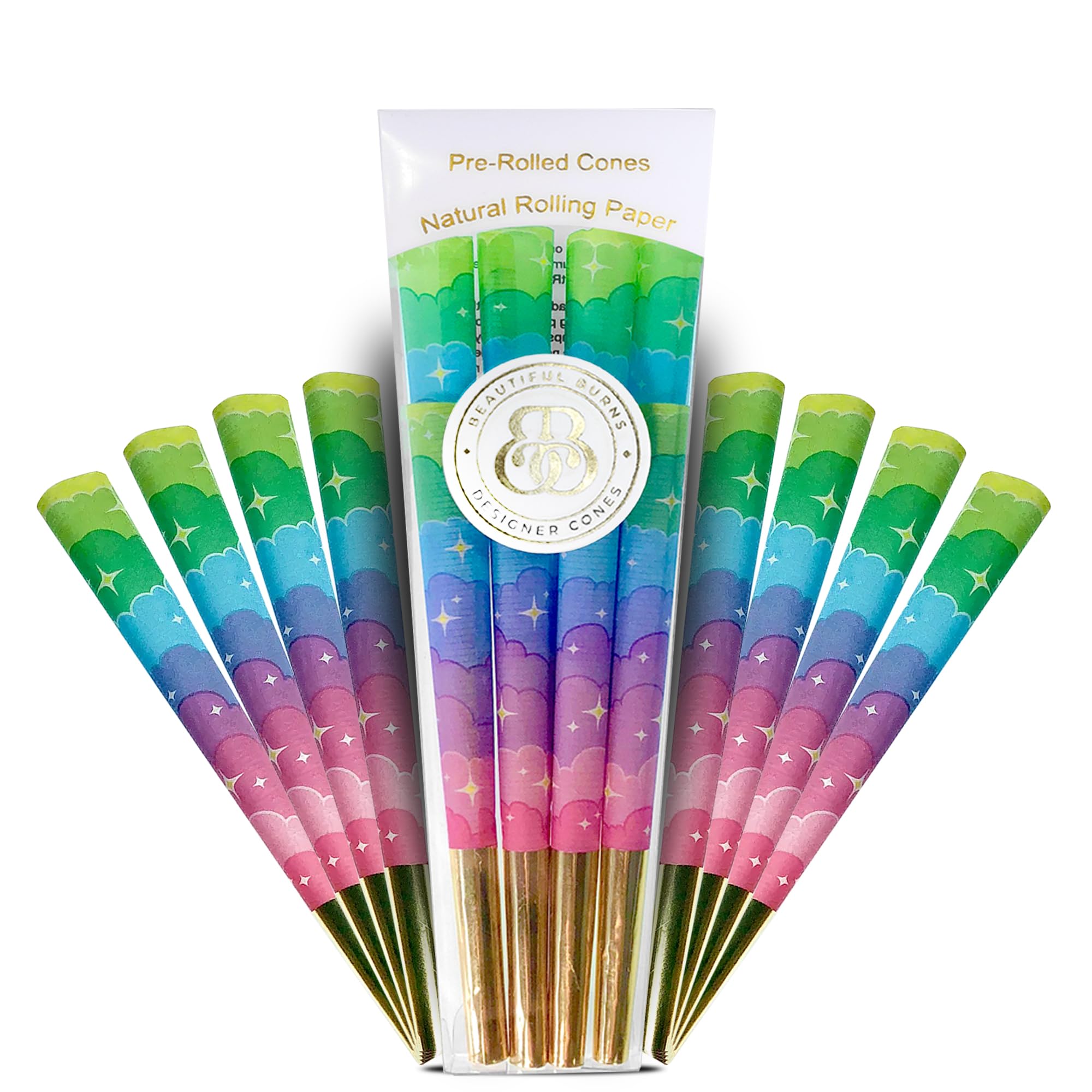 Beautiful Burns, Unicorn Dreams Pre-Rolled Cones - 8 Pack of Pre Roll Cone Shells