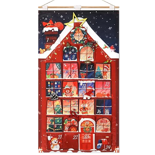 Calendrier tissu maison réutilisable XXL