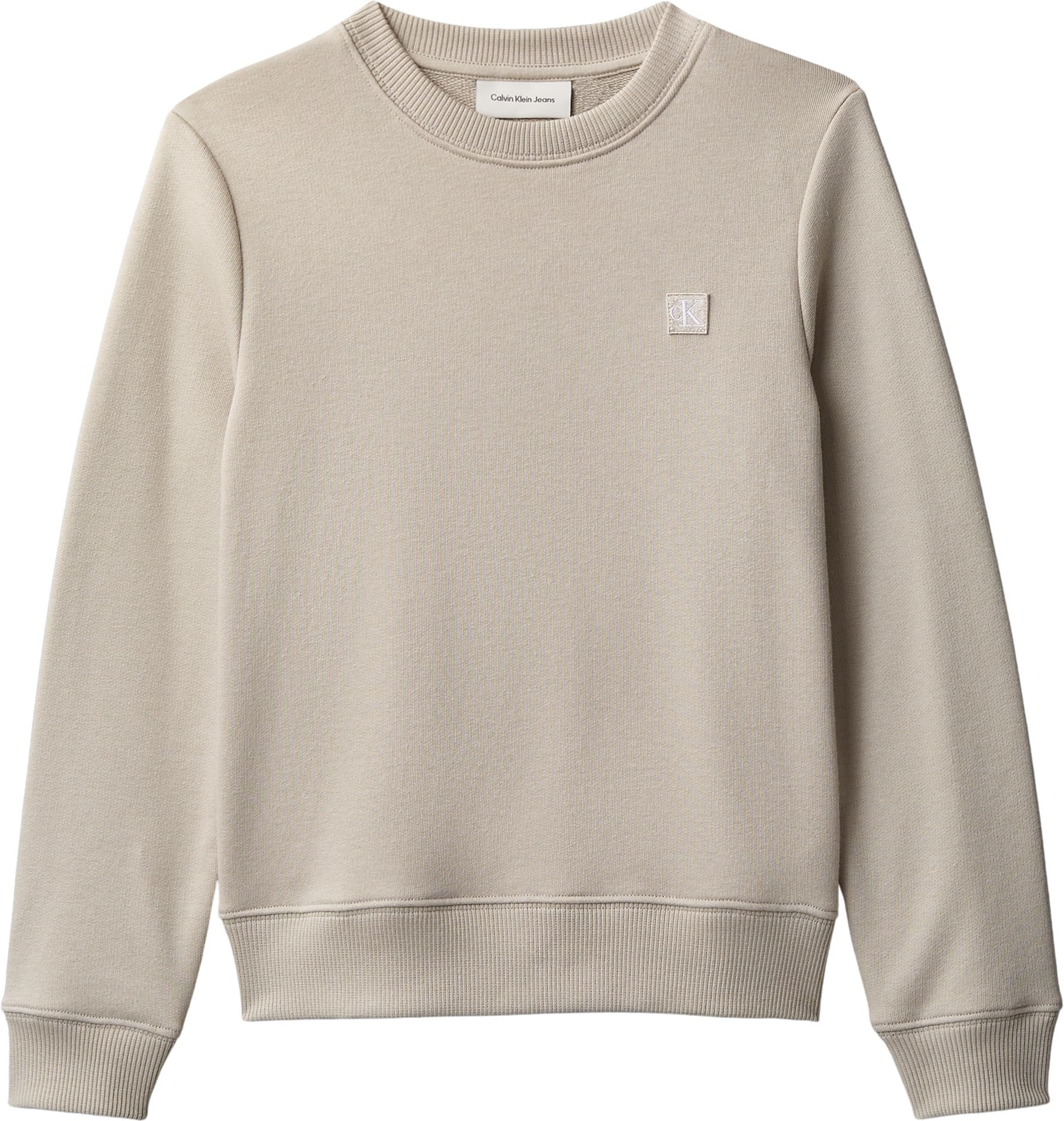 Calvin Klein Mono Mini Badge Reg CN Iu0iu00570 Felpa Pullover Unisex - Adulto