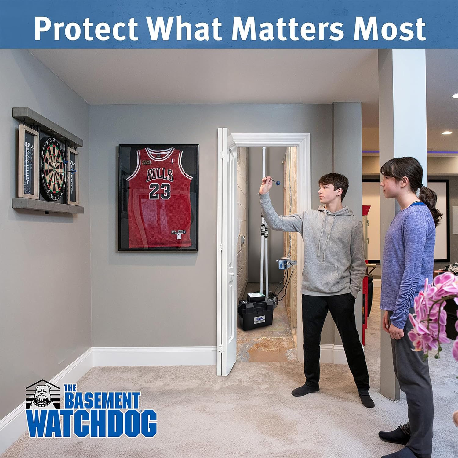 Diagram of dual float switch for extra protection