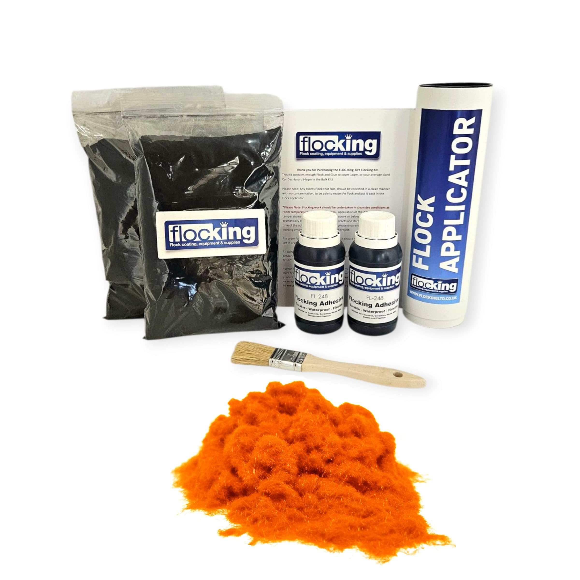 FLOC-KING Fibres Flock Poudre 4 Mm 100g Sable - Effets Réalistes Herbe Paysage Modélisme