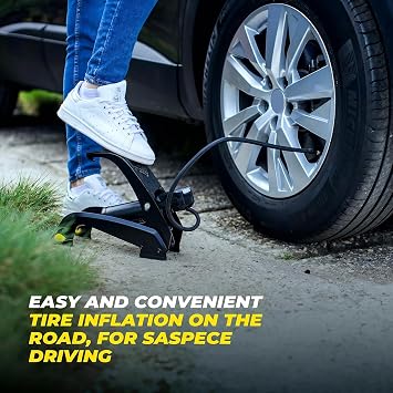 Michelin MC12209 Dijital Basınç Göstergeli Çift Pistonlu Ayak Pompası