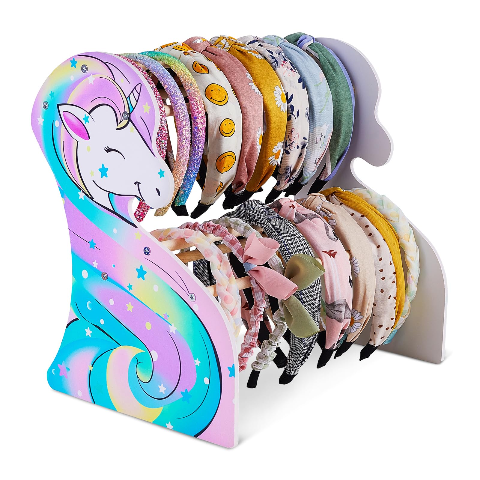 Unicorn Castle Headband Holder Staccabile Headband Girls Double Layer Hairband Gioielli Bracciale Display Rack