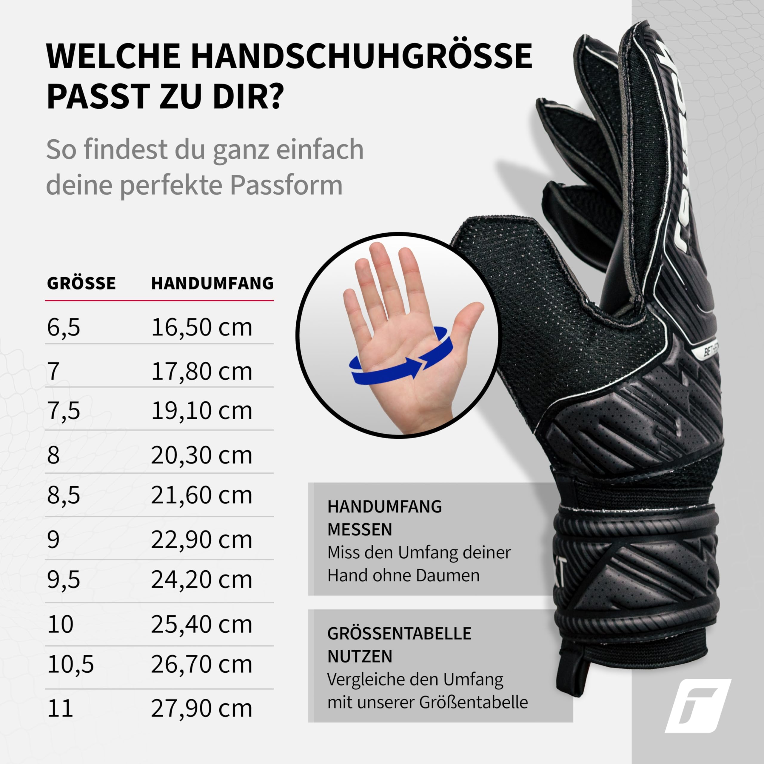 Reusch Torwarthandschuhe Herren Erwachsene | robuster Grip, stabile Passform & Starke Ballkontrolle | für Training & Spiel | Kunstrasen, Naturrasen & Hartplatz | Größe 7,5-11 | Attrakt Solid