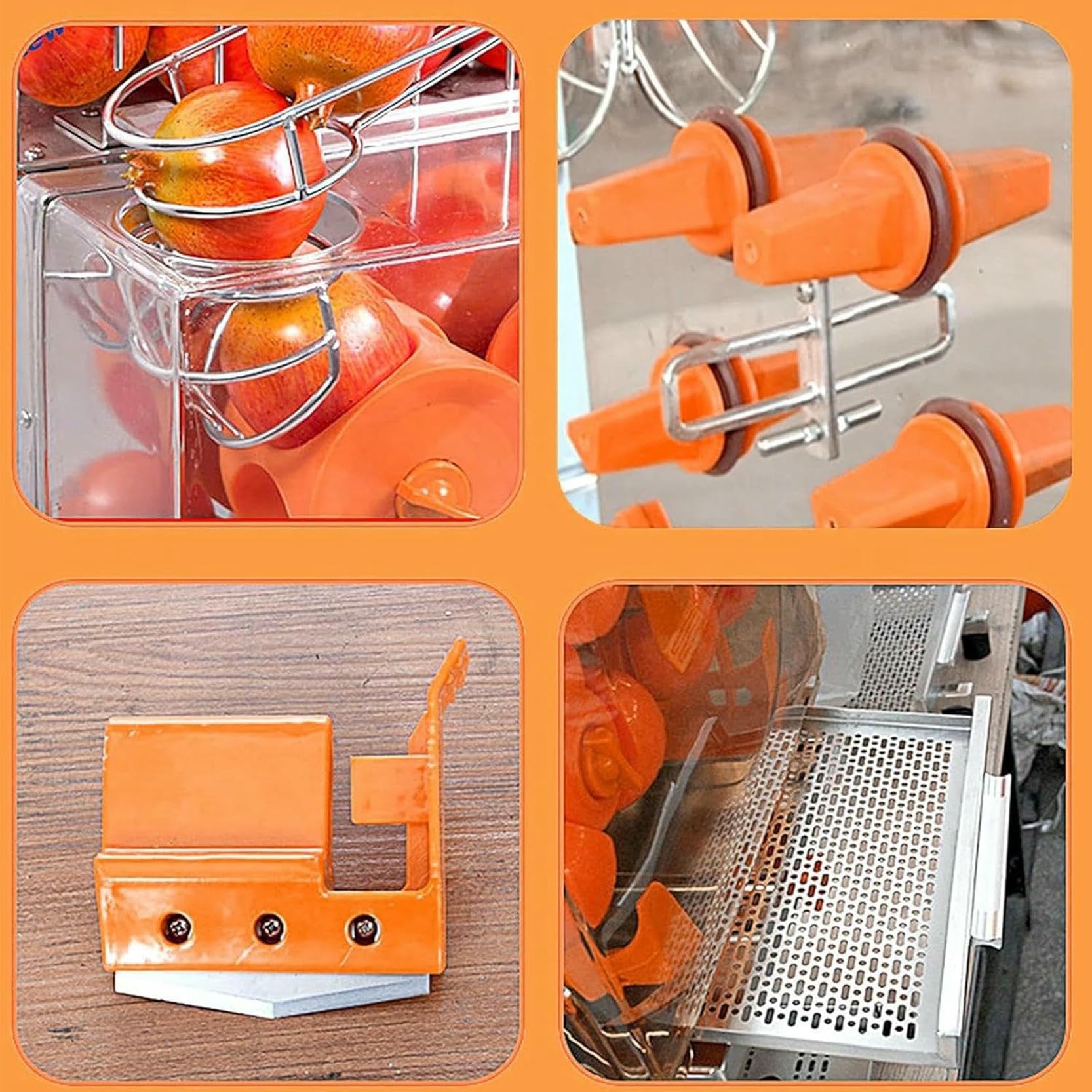 Exprimidor eléctrico de cítricos, máquina automática comercial de 120 W, 20 naranjas/min, tasa de extracción de jugo superior al 55 %, para jugo de naranja, jugo industrial, para jugo de limón.