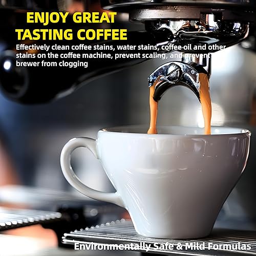 Miniatura 7 de Tabletas descalcificadoras de limpieza para máquina de café, 30 unidades de disolución rápida, sin olor, fórmula sin residuos para agua dura,