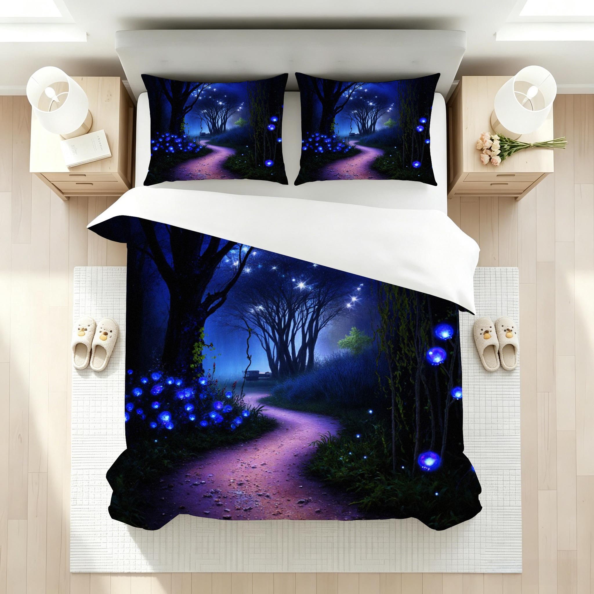 Funda Nórdica Cama 180, 240x260 cm Bosque Azul, AQ2190