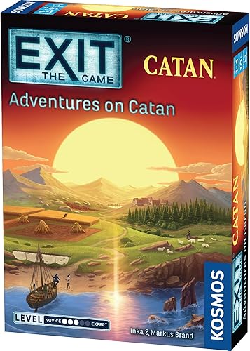 EXIT: The Game - Adventures on Catan | Interactive Escape Room Experience| Cooperative | 1-4 Players | 10+ | Kosmos | Game for Kids and Adults