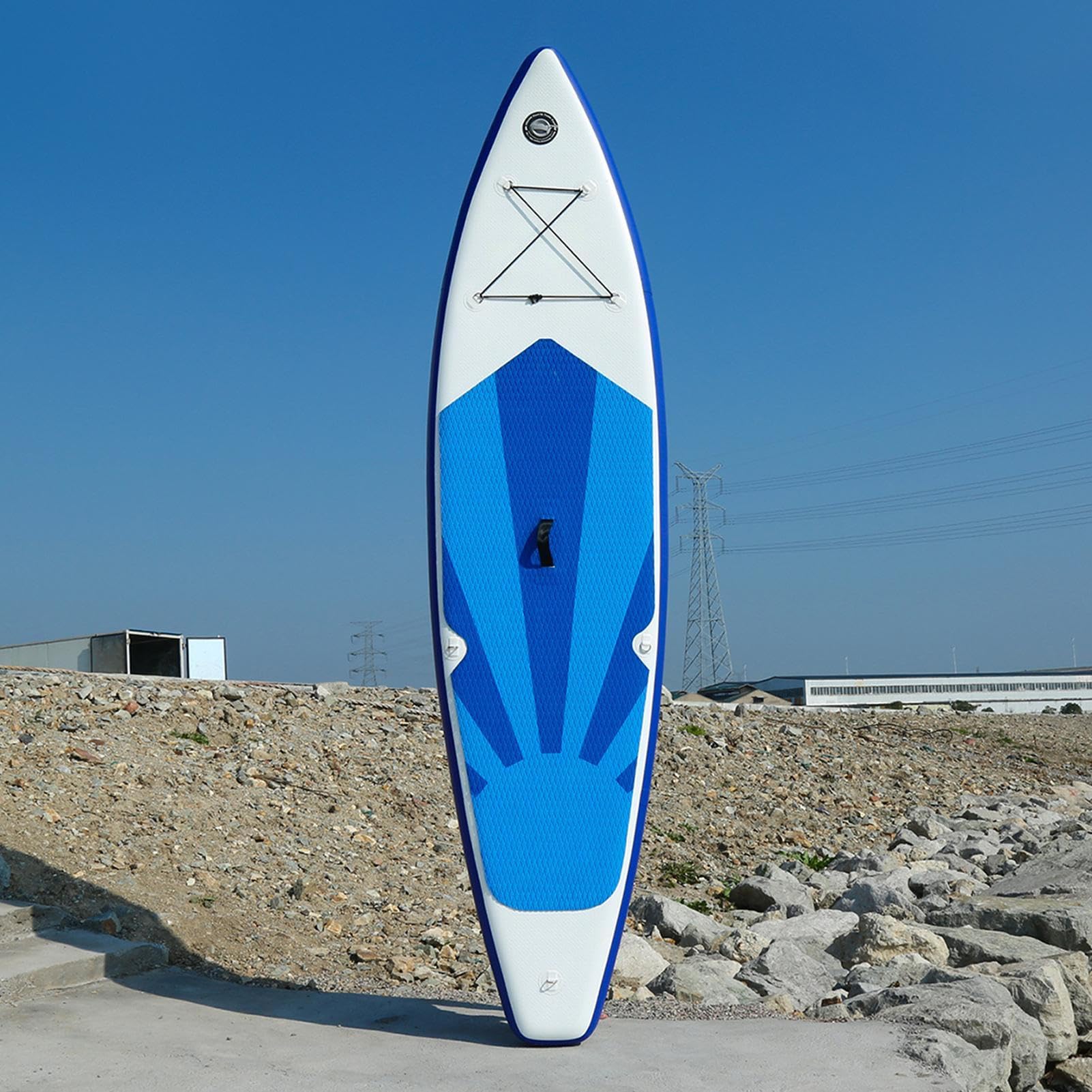 Deck Pad – Tapis de Traction pour Planche à pagaie, Tapis de Surf | Coussinet en Mousse EVA, Dos adhésif à décoller et Coller, antidérapant Durable pour Le contrôle du Stand up Paddle, de la