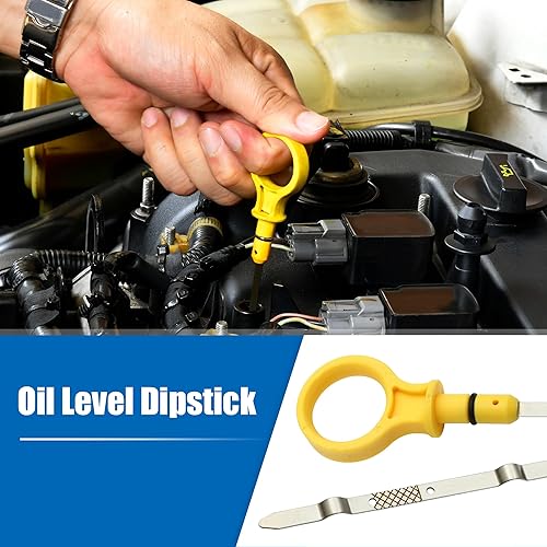 Miniatura 3 de uxcell Barra de medición de nivel de aceite del motor para Lincoln MKT 2013-2018 para Lincoln MKS 2013-2016 para Ford Taurus 2013-2019 para Ford