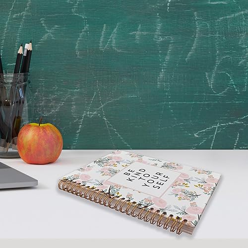 Miniatura 3 de Cuaderno floral, cuadernos inspiradores, cuadernos bonitos, diario floral, cuadernos para mujeres y niñas, cuaderno en espiral Be Kind to Yourself