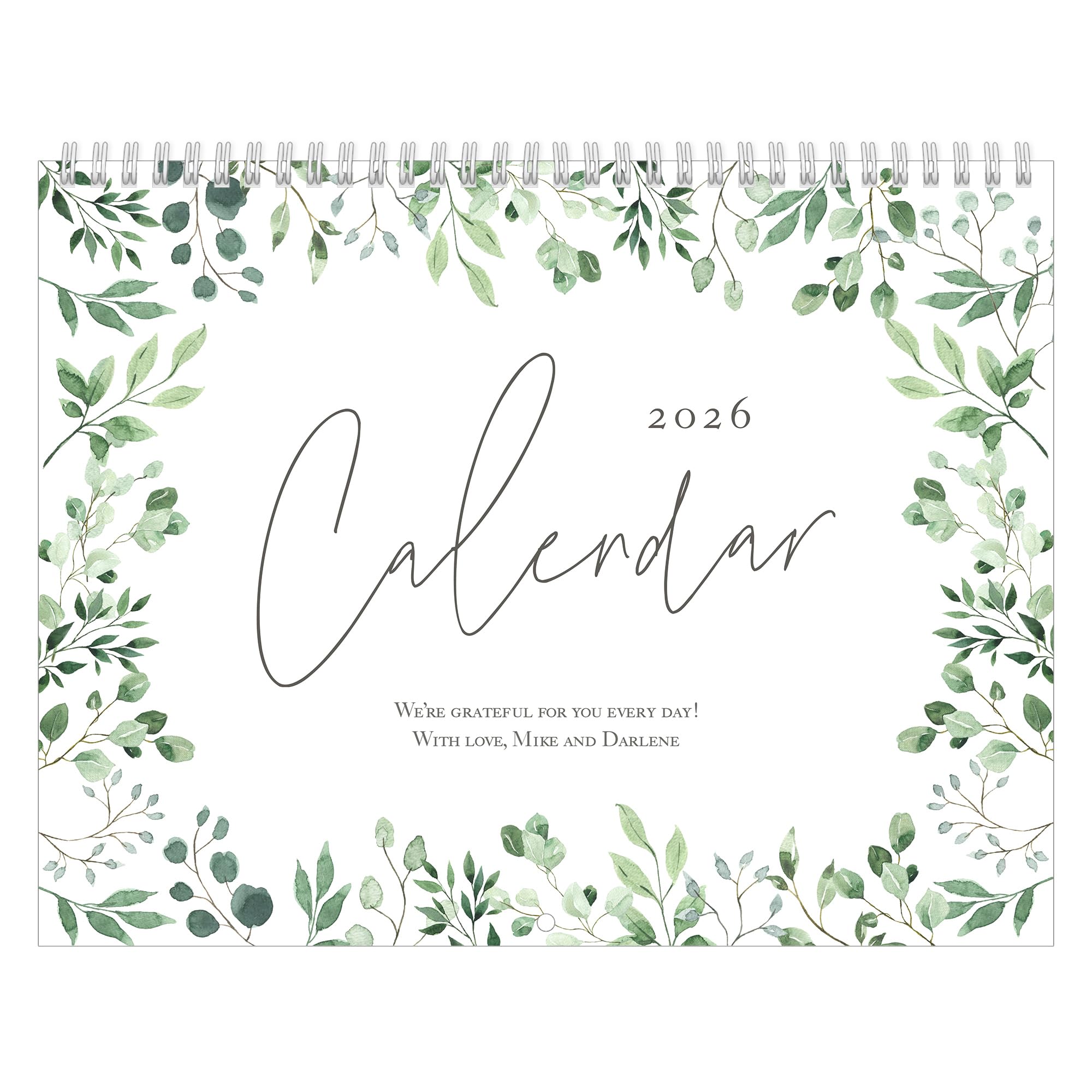 Let's Make Memories Personalized Photo Calendar - Custom 2026 Calendar - 8.5"x11" - Matte Finish - Spiral Bound - Photo Wall Calendar - Upload Your