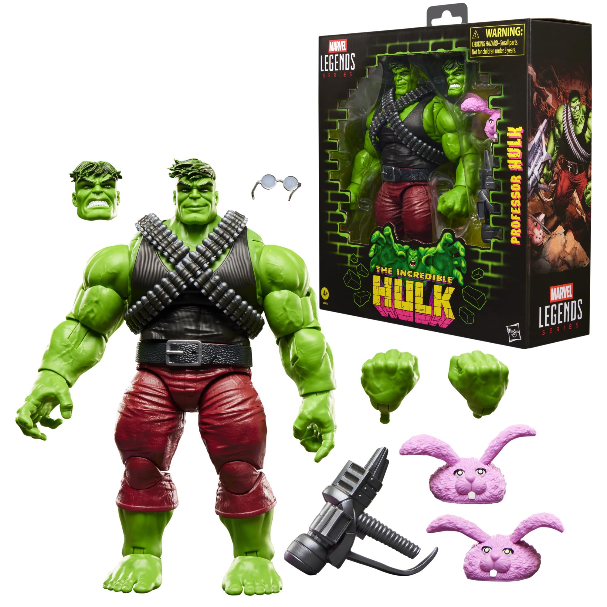 Amazon.com: Marvel Legends Series Professor Hulk, Incredible Hulk