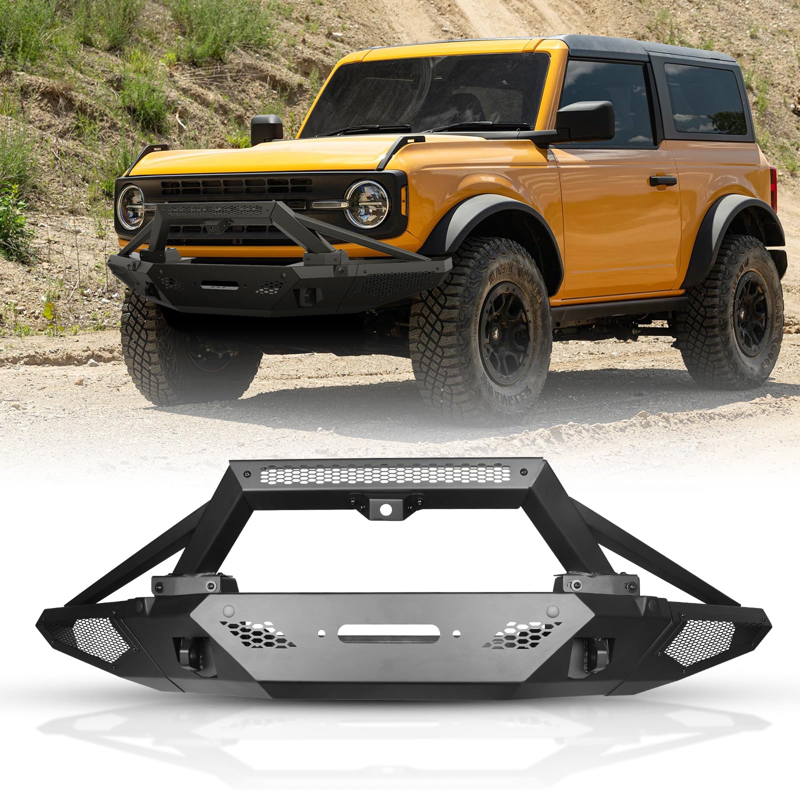 Amazon.co.jp: ブルバー付きフロントバンパー 2021-2025 Ford Bronco
