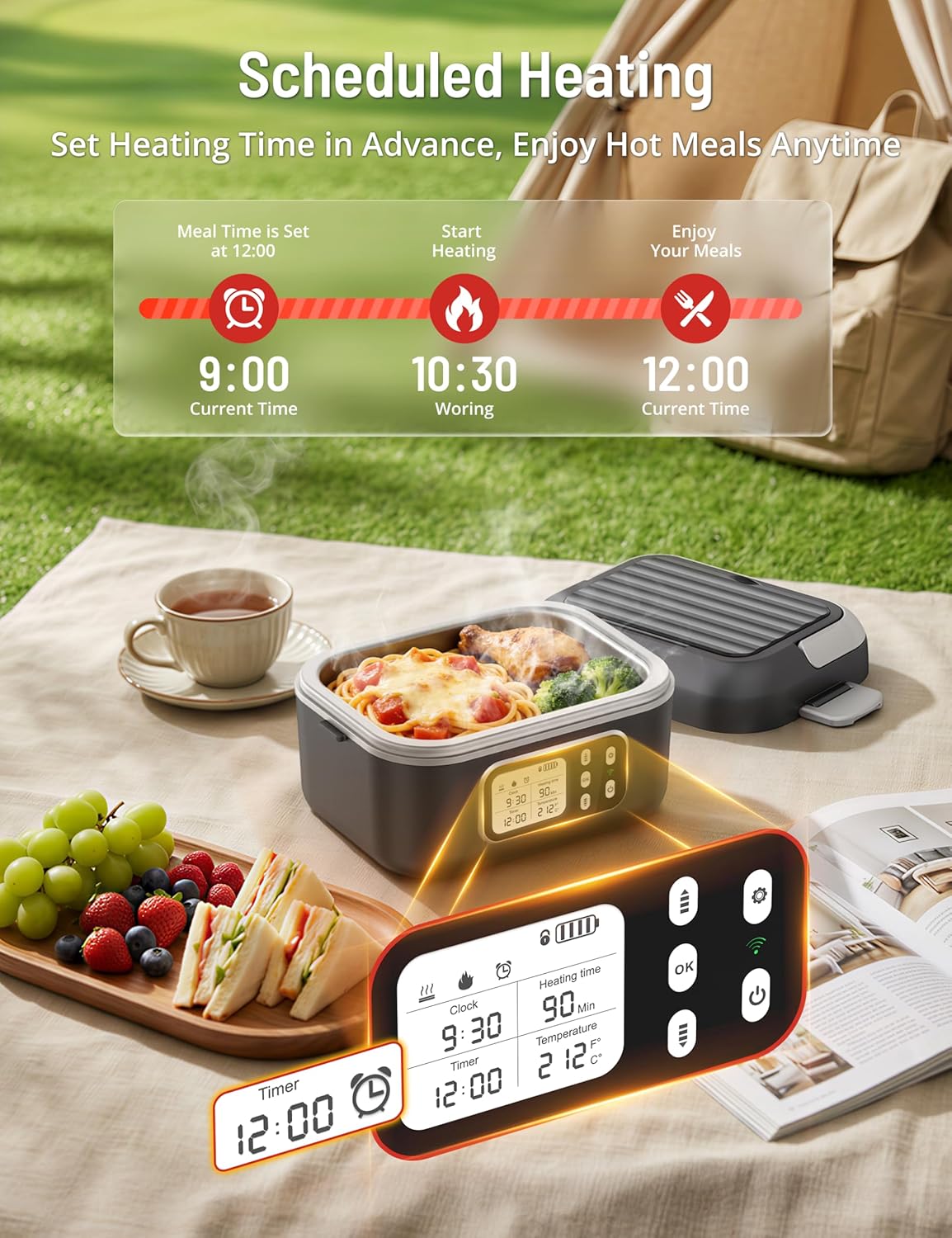 Milk Frother Bundle with Lunch Box