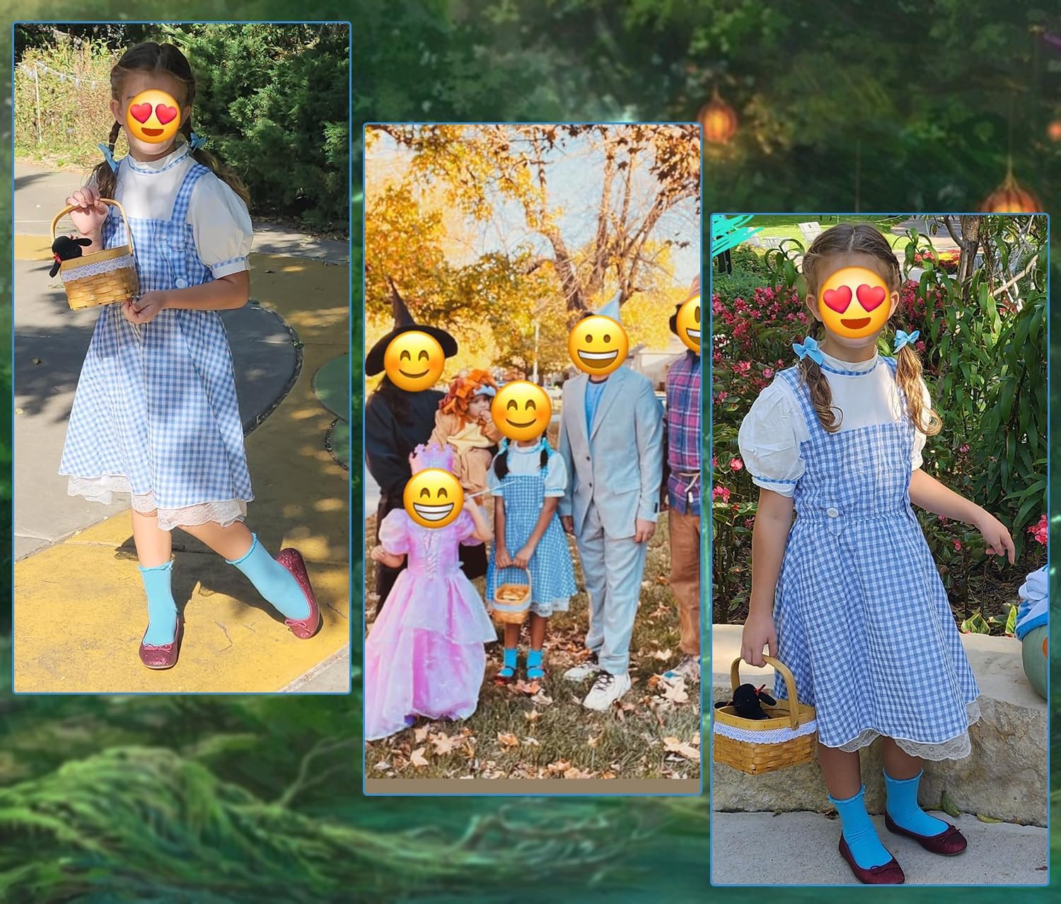 Kids Blue Dress for Princess Costume Girls Wizard Character Costumes Dress for Halloween Costume Birthday Party - Image 4