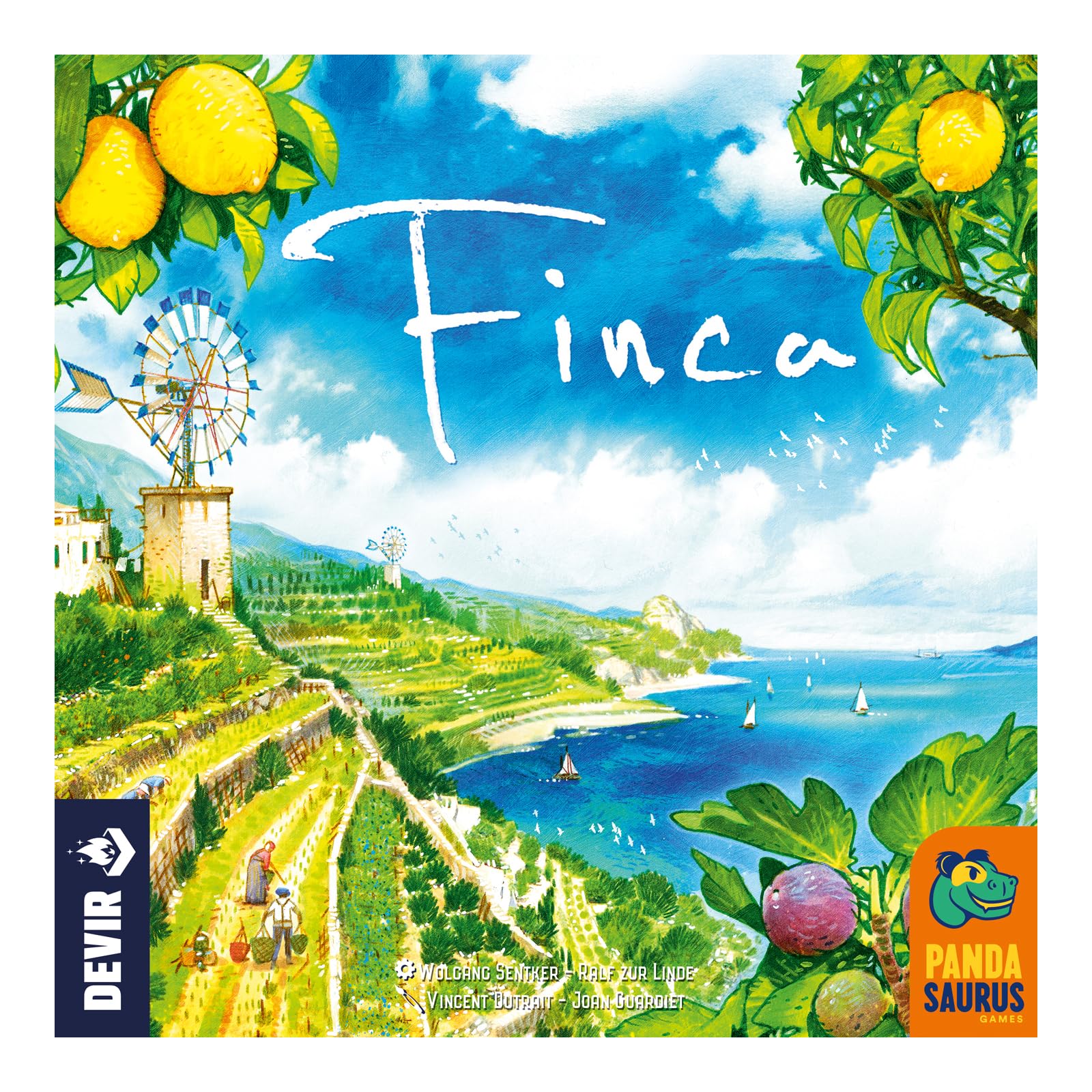 Devir Finca: Gioco da tavolo strategico a Maiorca, raccolta di risorse e consegne, edizione migliorata con mini espansioni, da 2 a 5 giocatori, +10 anni (BGFINSC)