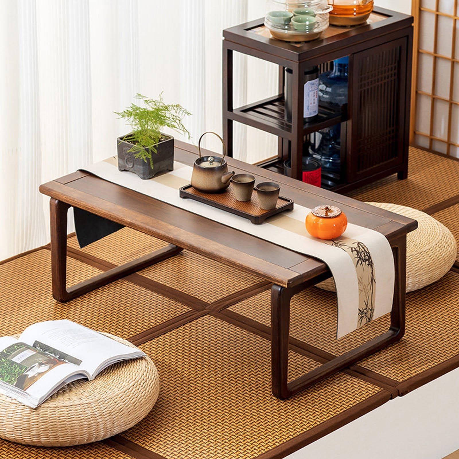 Table basse tatami japonais au design simple moderne et finitions premium