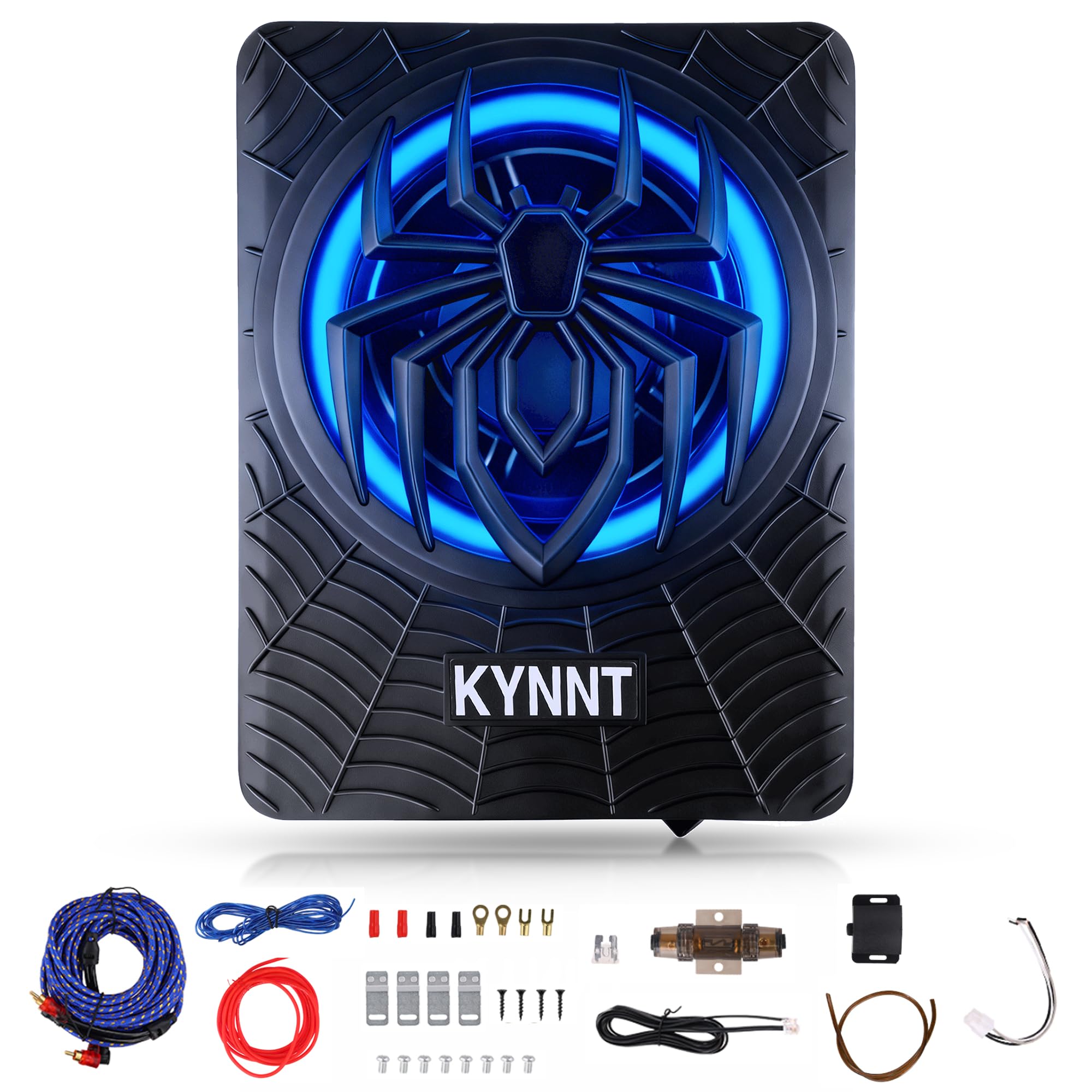 10 Inch 1200W Slim Underseat Powered Car Subwoofer