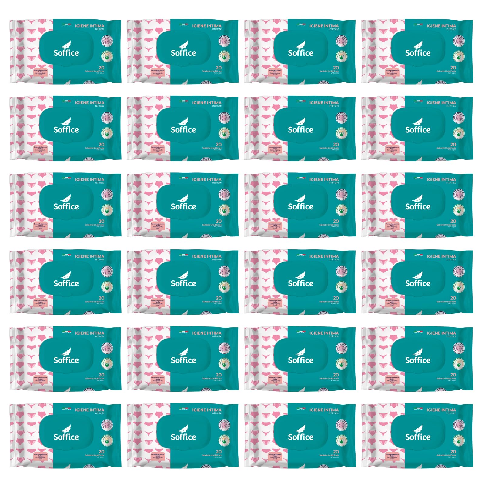 Higiene íntima: Toallitas húmedas - 20 uds. con Pop-Up, papel higiénico húmedo y toallitas desinfectantes