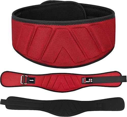 Cinturón de levantamiento de pesas de 6 pulgadas con bloqueo automático curvado y acolchado en la espalda, cinturón de gimnasio para ejercicio de