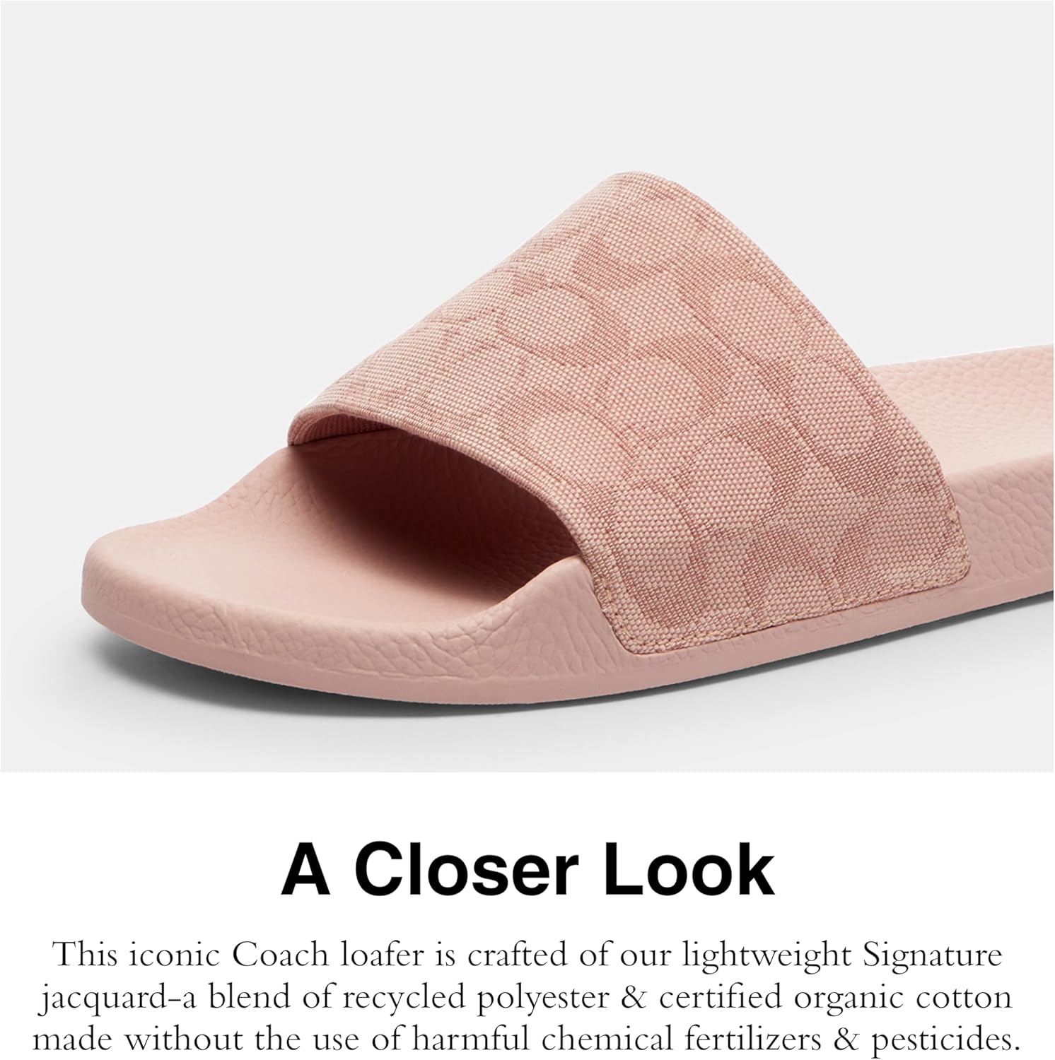 COACH Udele Signature Canvas Slide - Image 4