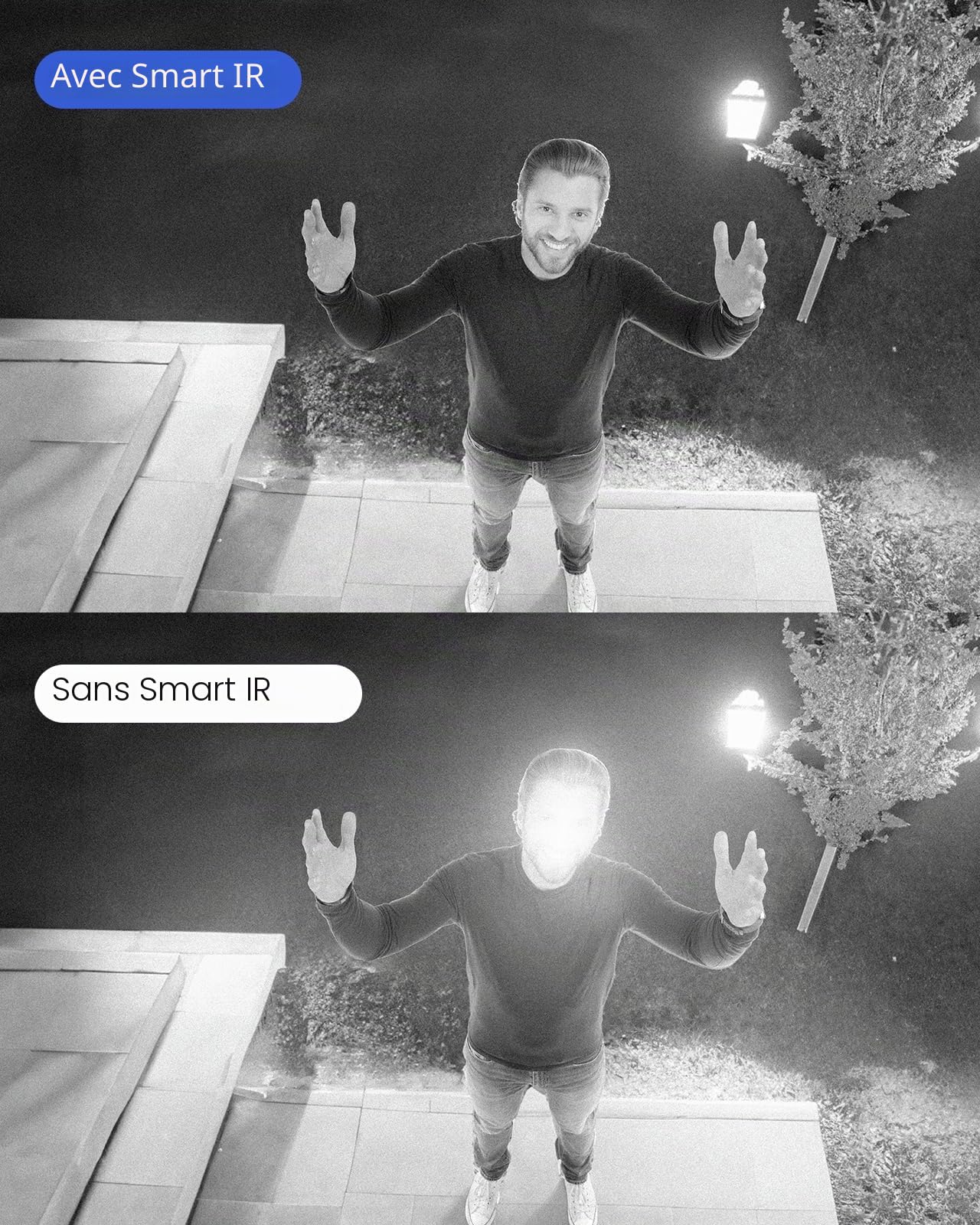 ANNKE Lot de 4 caméras de surveillance HD-TVI 1080p pour la maison, vision nocturne 2 MP, vision nocturne couleur intelligente, boîtier étanche IP67