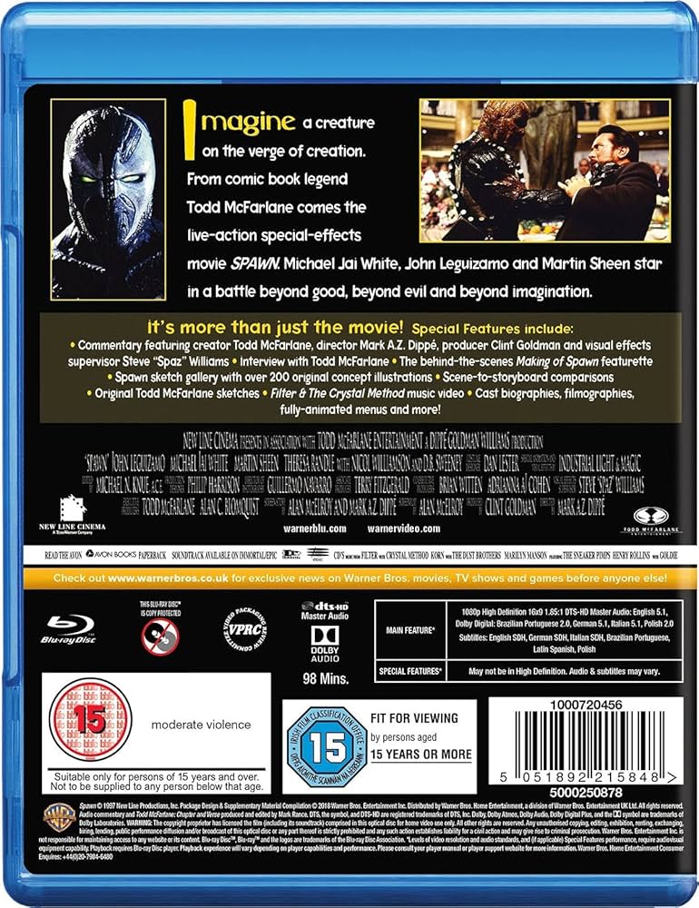 Amazon.com: Spawn (Director's Cut) [blu ray] : Michael Jai