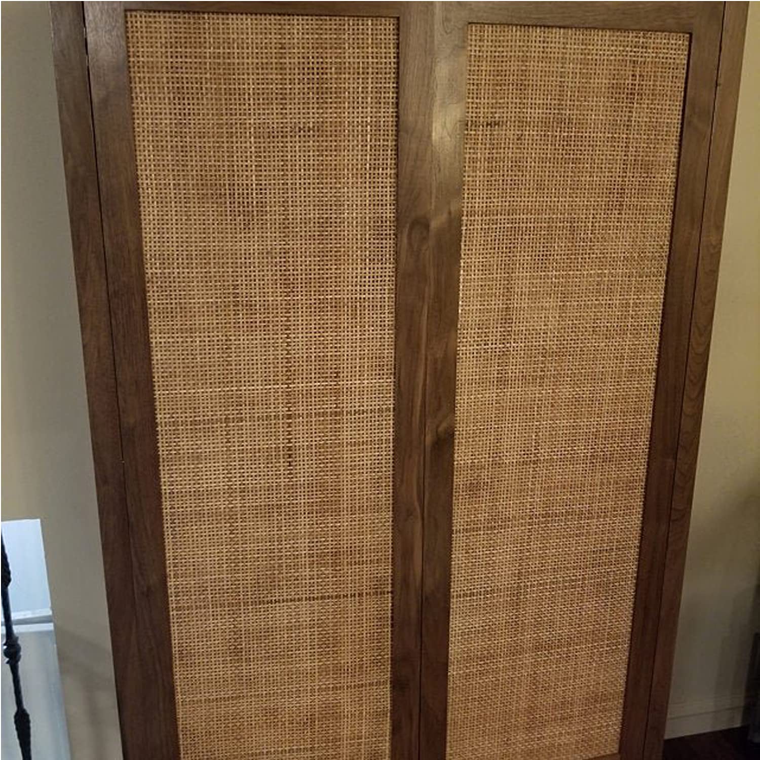 キャビネット・サイドボード Cane Weave Rattan Cabinet Cane Weave Cabinet (2size) ラタンの扉が目を引く、ナチュラル