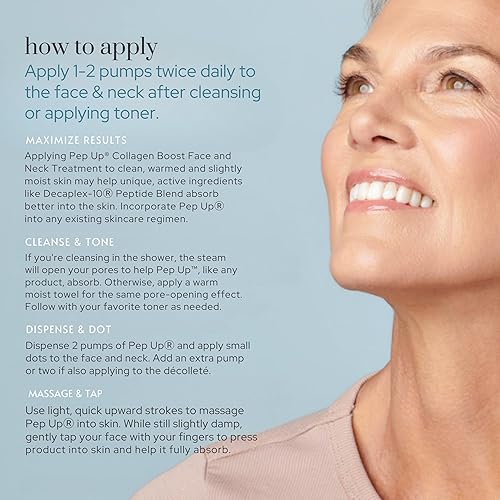 Miniatura 9 de Colorescience Pep Up - Tratamiento renovador de colágeno para rostro y cuello, promueve la producción de colágeno y elastina, 10 péptidos para