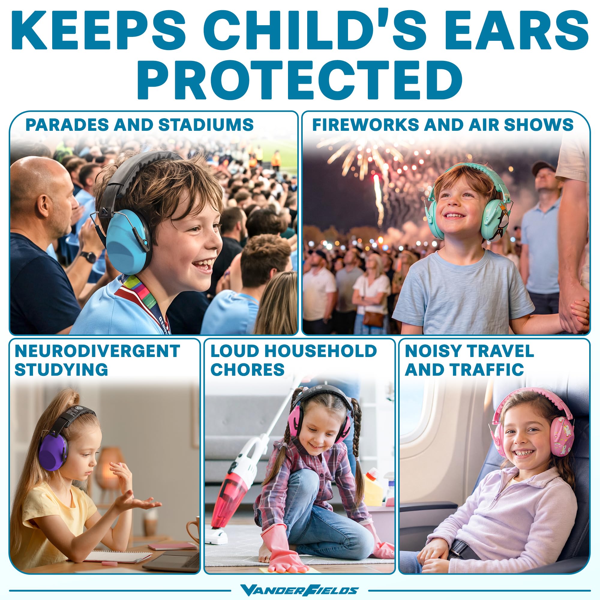 Kids Noise Canceling Headphones - Protect Hearing -5
