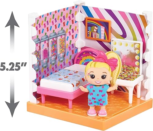 Miniatura 8 de JoJo Siwa Just Play - Mini juego de dormitorio JoJo's World, figura coleccionable de 12 piezas, juguetes para niños a partir de 6 años