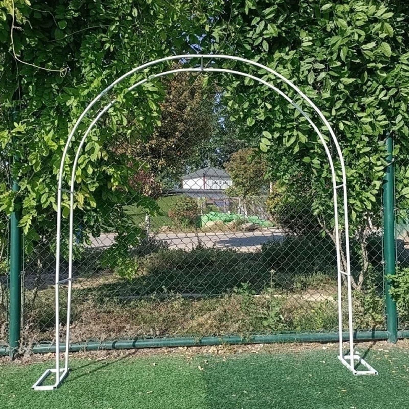 Arco de boda exterior resistente y pérgola grande para plantas trepadoras