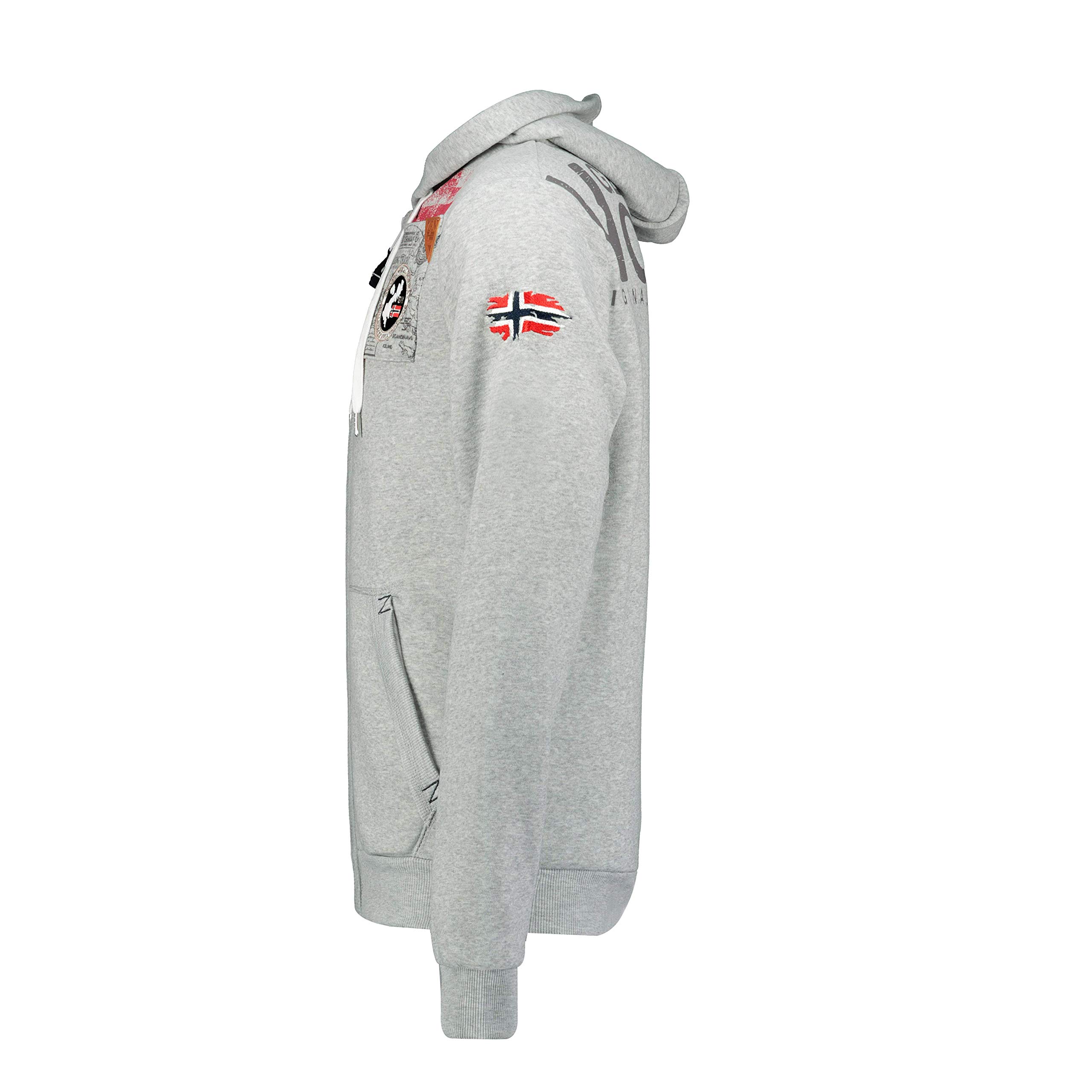 Geographical Norway - Sudadera con Capucha de muletón Totalmente Cremallera, para Hombre, Modelo Fespote