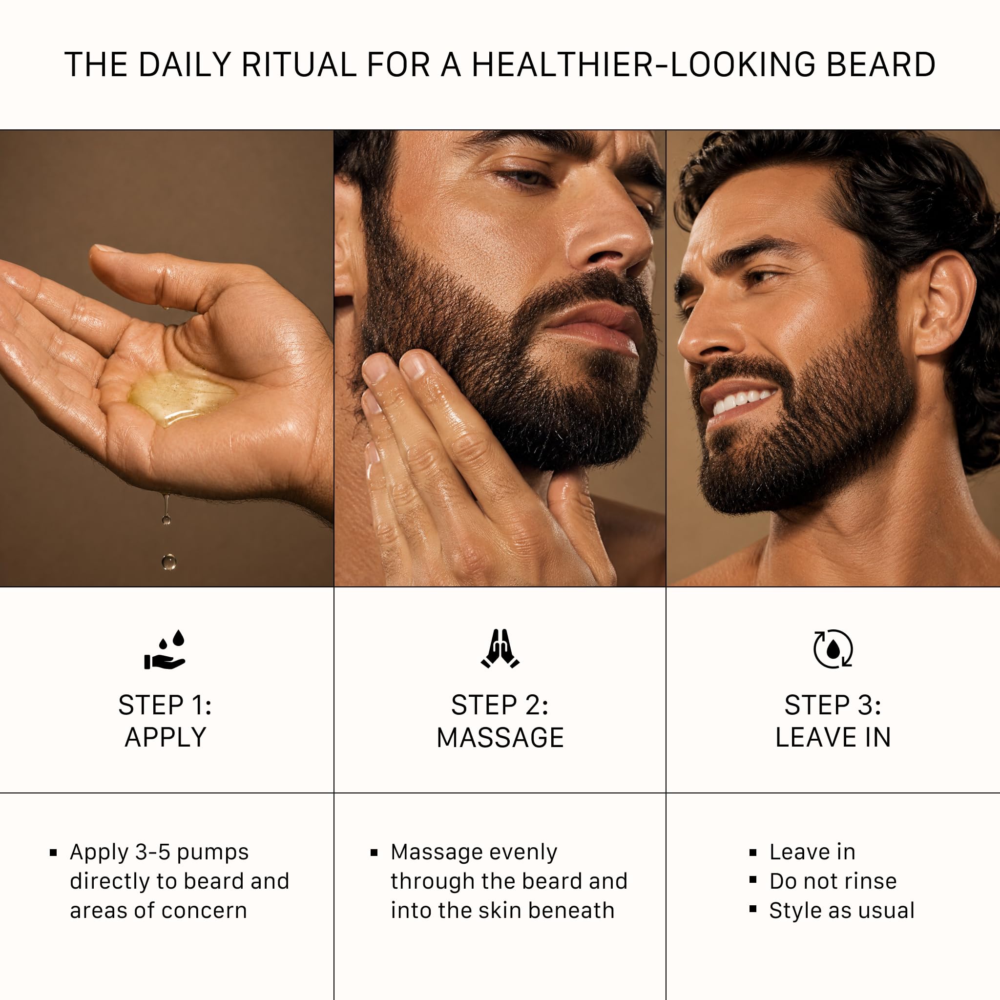 ACTIIV Thickening Beard Oil | Promotes Thicker Fuller Beard Growth, Nourishes & Softens Facial Hair, Lightweight Non-Greasy Formula, Vegan, Plant-Based, All Beard Types