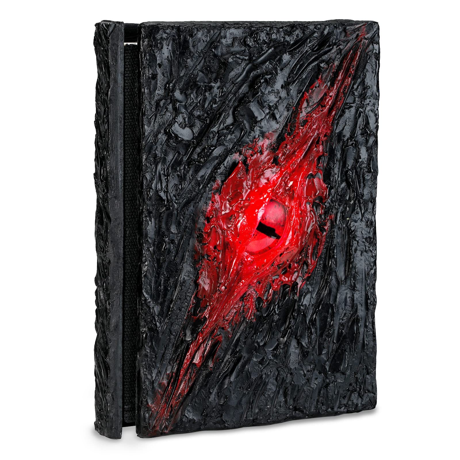 molshine A6 (5.8" x 4.1") 3D Embossed Eye Journal,Resin Engraving Notebook,Retro Diary,100 Sheets Blank Paper,Hardcover Travel Notepad for Writing,Sketchbook,Collection,Gift (Black)