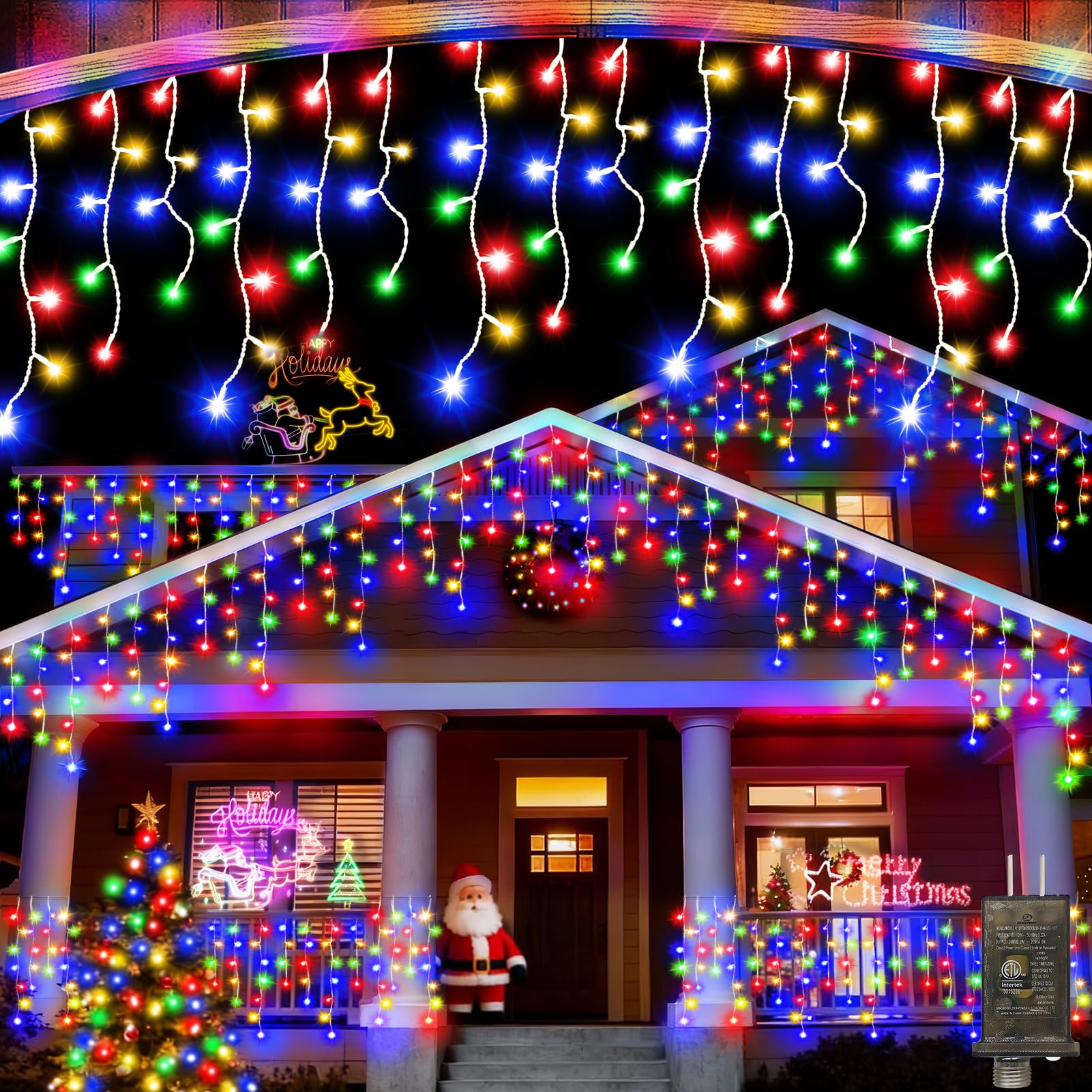 JXLEDAYY Christmas Lights Super Long 1280 LED 131 FT LED String