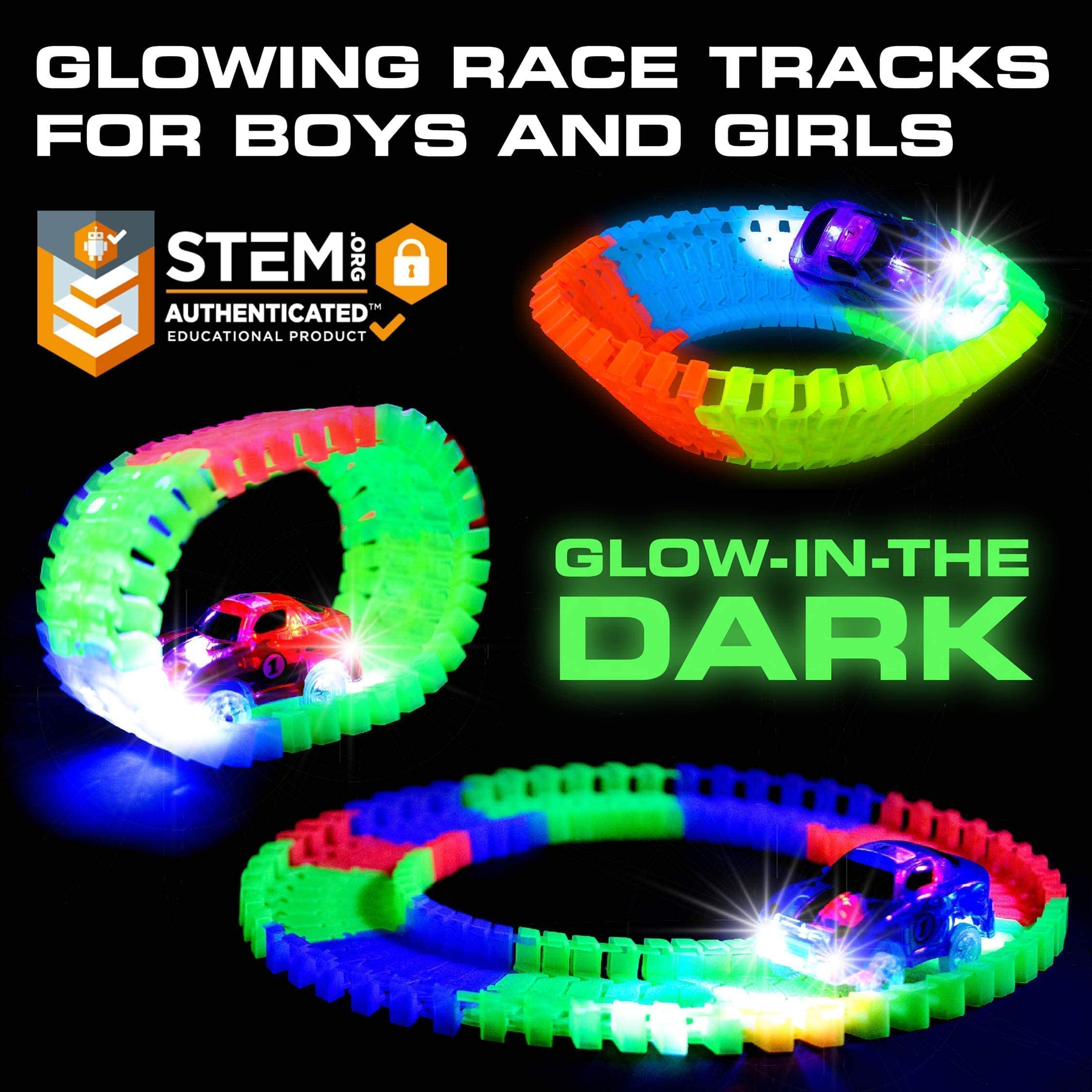 Amazon.com: USA Toyz Race Tracks STEM Building Toys Bundle - 247pk