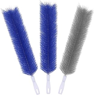 3 Pcs Fan Cleaning Brush Bendable Cobweb Duster - Microfiber Head, Washable - Ideal for Ceiling Fan Blades, Air Vents, Curtains, Cars - Reusable Dust Remover