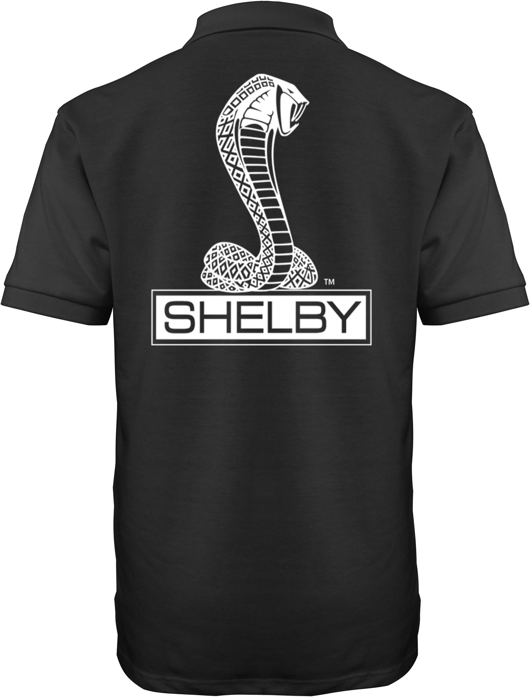 Velocitee Speed Shop Mens Polo Shirt Official Licensed Shelby Cobra Design A18149