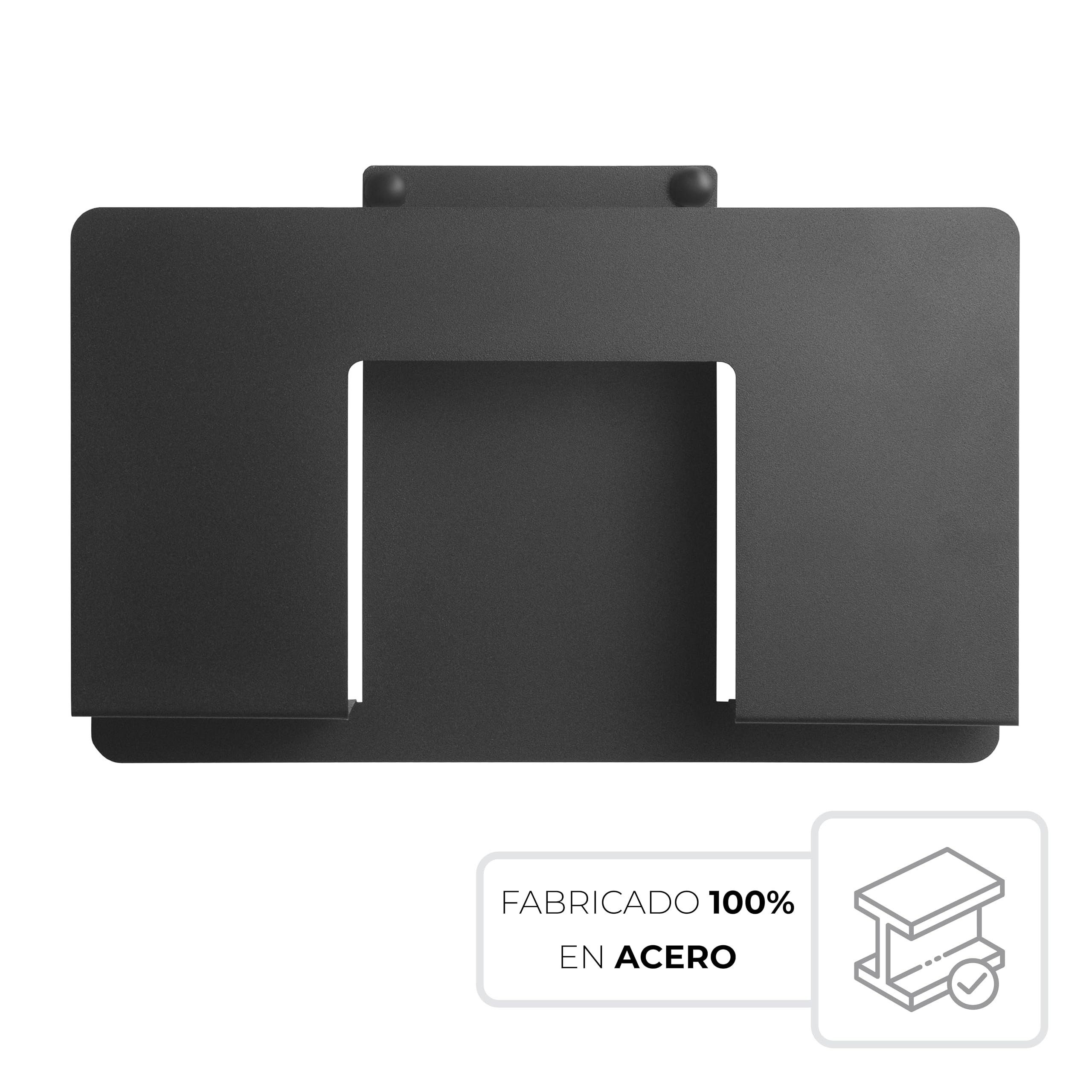 Organizador de Revistas de Pared Carpeta Archivadora Papel A4 Estantería Baño Negro 1 Unidad