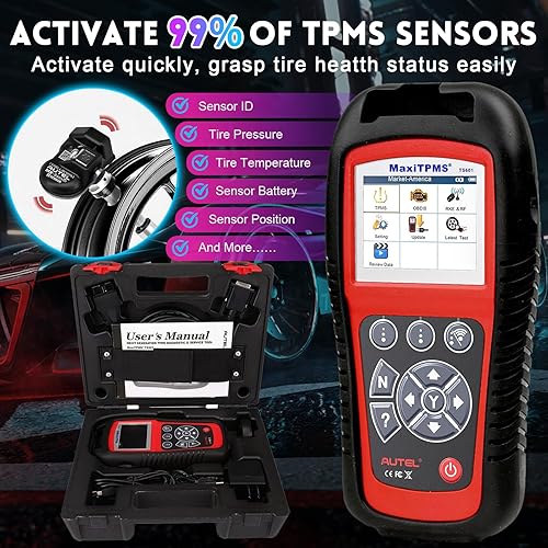 Miniatura 7 de Autel MaxiTPMS TS601 - Herramienta de escaneo, herramienta de programación TPMS, escáner OBD2 de Check Engine, herramienta de reaprendizaje TPMS,